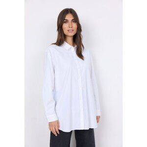 NWT SOYA CONCEPT NETTI 52 Crisp White Button Down Blouse